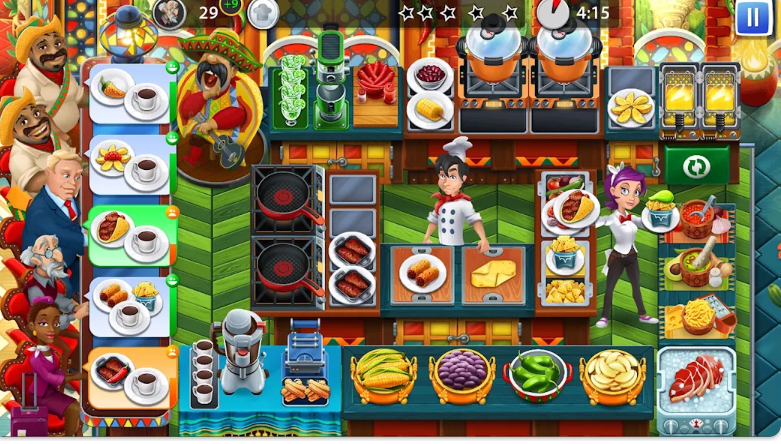 Tangkapan layar Cooking Stars: Restaurant Game