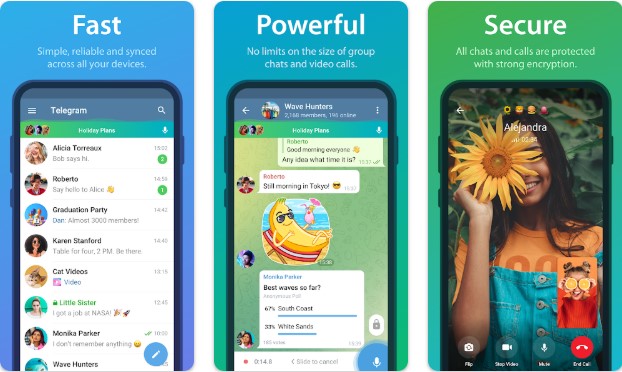 Captura de tela do Telegram