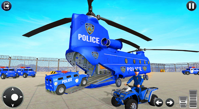 Police Game Transport Truck स्क्रीनशॉट