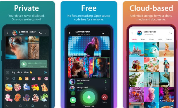 Captura de tela do Telegram